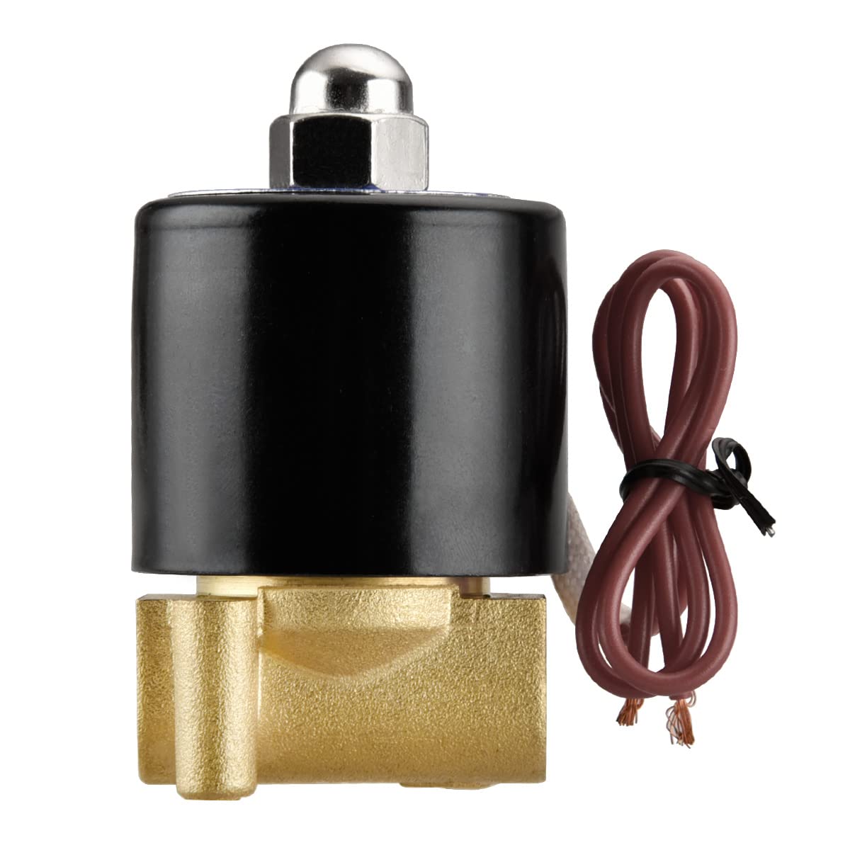 Heschen Brass Solenoid Valve 2W-025-08, PT1/4", AC220V, Normally Closed, Direct Action For Water Control