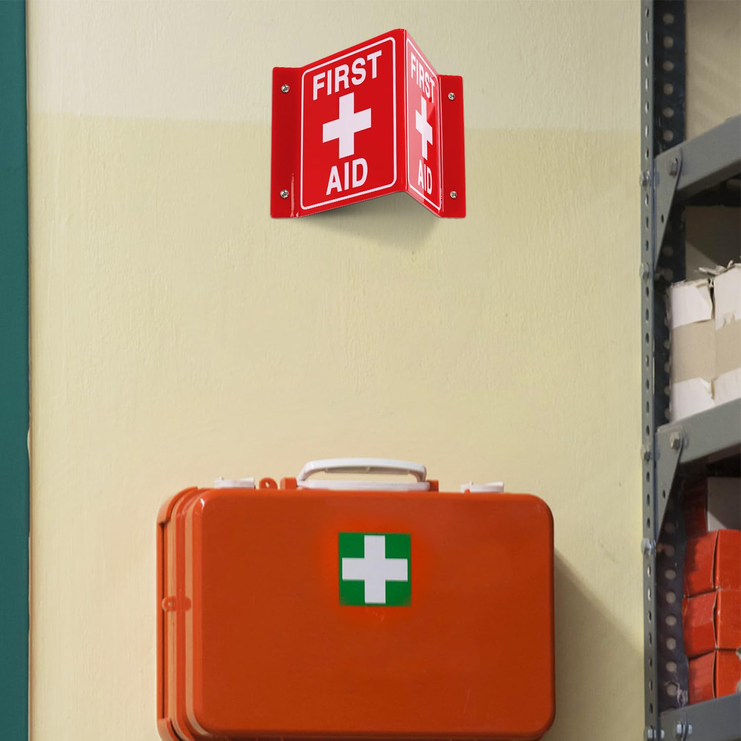 1st Aid Kit T&R First Aid Stickers, First Aid With Cross Symbol - 10 ...