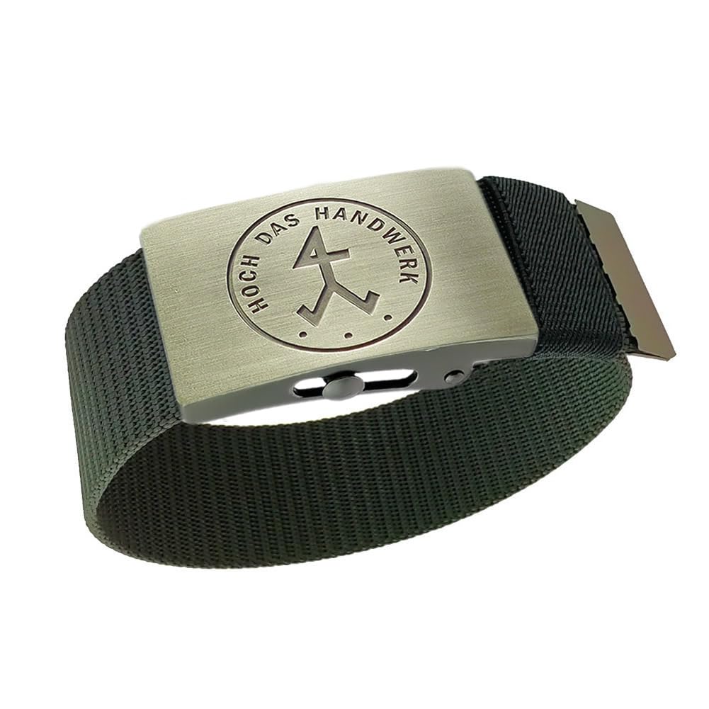 GravurManufakturBerlinTrouser Belt Sculptor Stonemason Craft Guild Leather Textile One Length Can Be Shortened