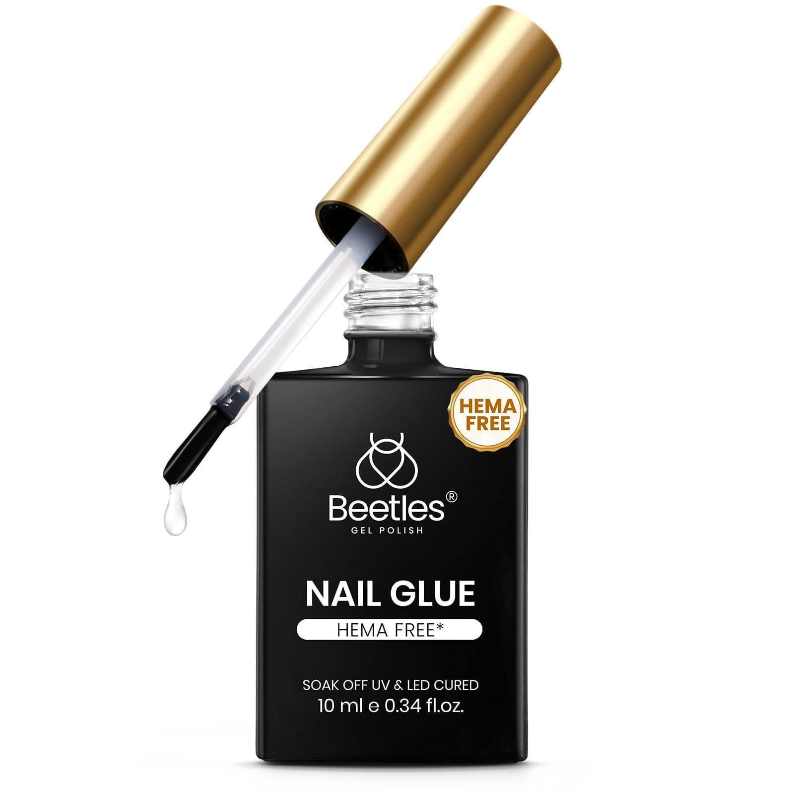Beetles Gel Polish Beetles Hema Free Nail Glue Gel, 10ml TPO Free UV Nail Glue