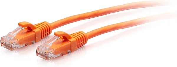 5ft (1.5m) Cat6a Snagless Unshielded (UTP) Slim Ethernet Network Patch Cable - Orange
