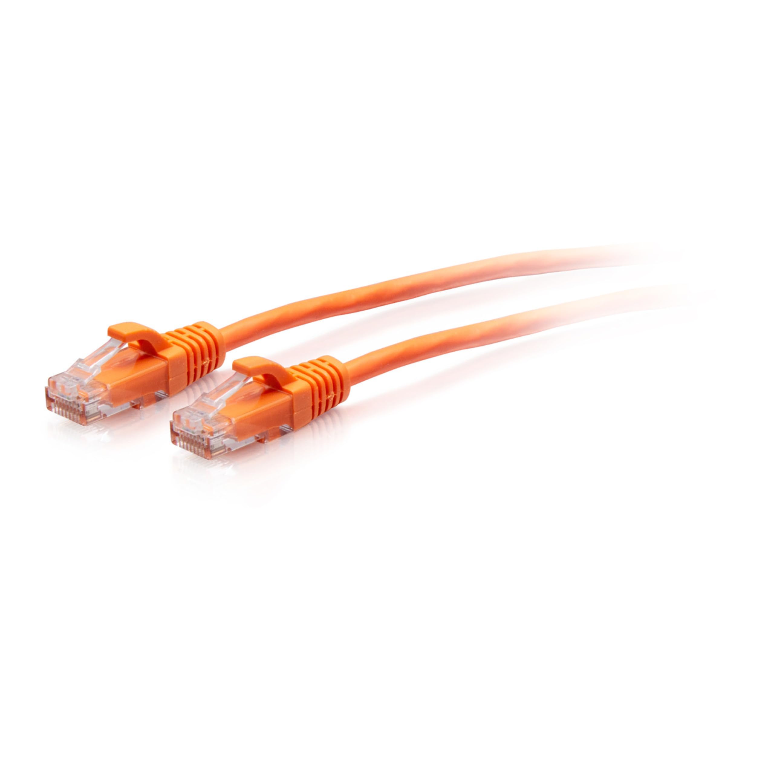 C2G 1ft (0.3m) Cat6a Snagless Unshielded (UTP) Slim Ethernet Network Patch Cable - Orange