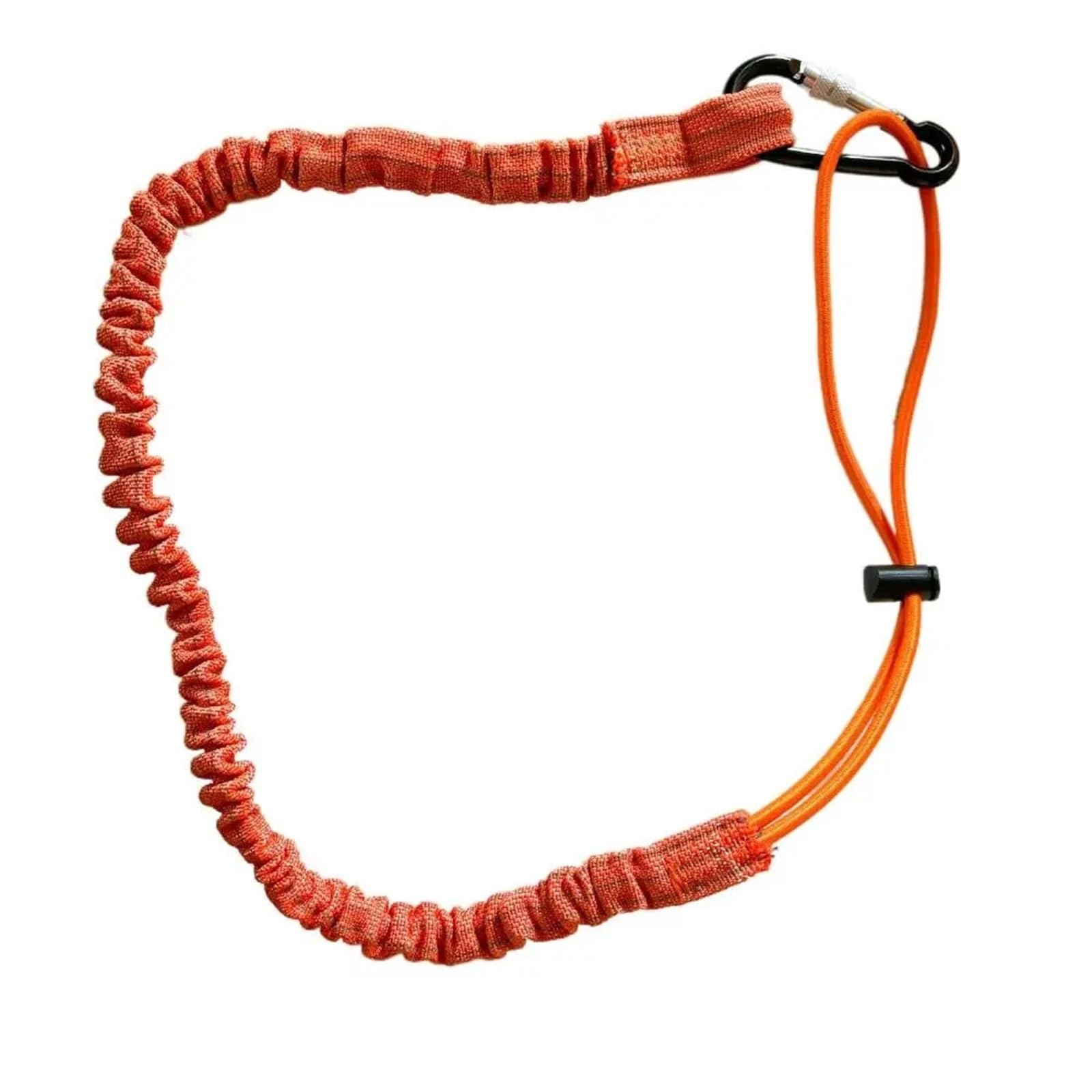 Outdoor Tie Down Rope, Bungee Cords With Hooks Extendable Lanyard With Buckle Strap Elastic Multicolor(Orange)