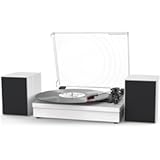 WOCKODER Record Player for Vinyl with Speakers, 3-Speed Vinyl Record Player with Dual Stereo Speakers Support Wireless Connection RCA Output Aux in USB Vintage Design Turntable, R612