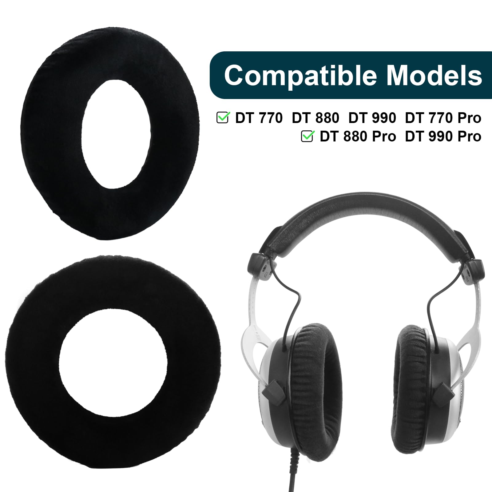 Amazon | DT990 DT880 イヤーパッド、交換用イヤークッションパッド