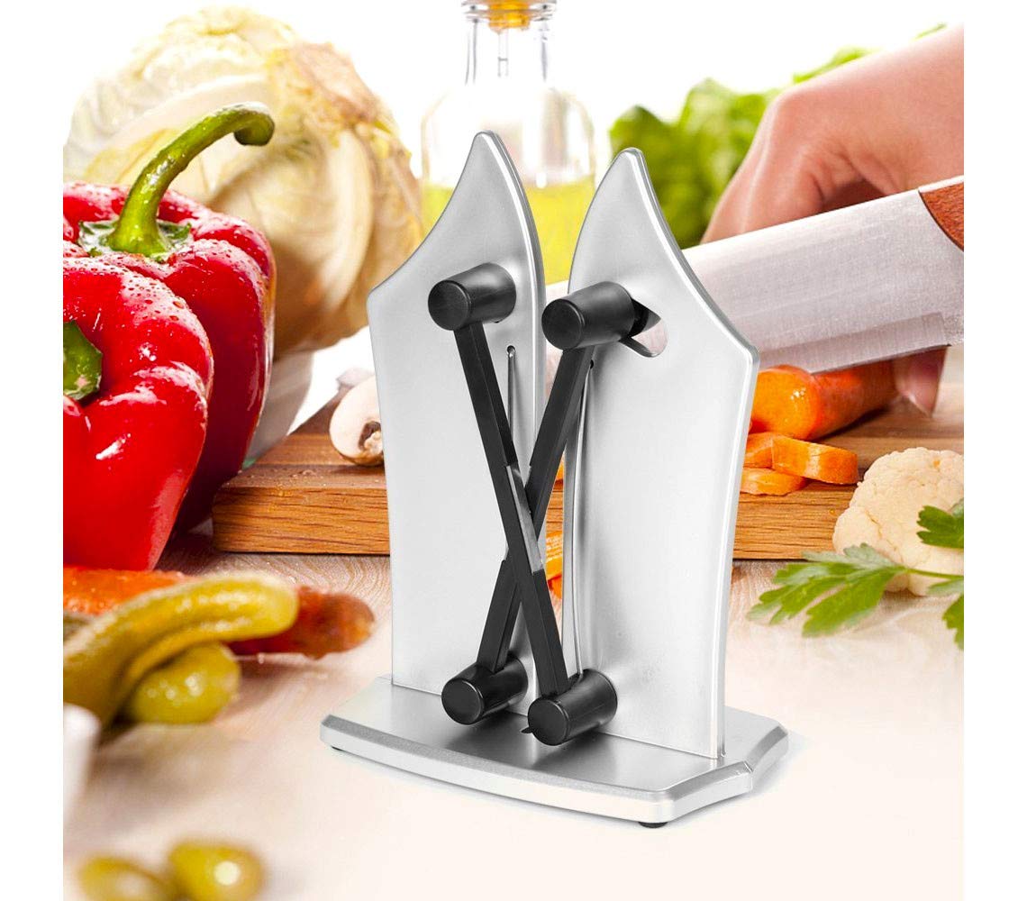 Mediawave Store Bavarian Affila coltelli e Lame 182641 Universale Automatico 3 in 1 a Molla