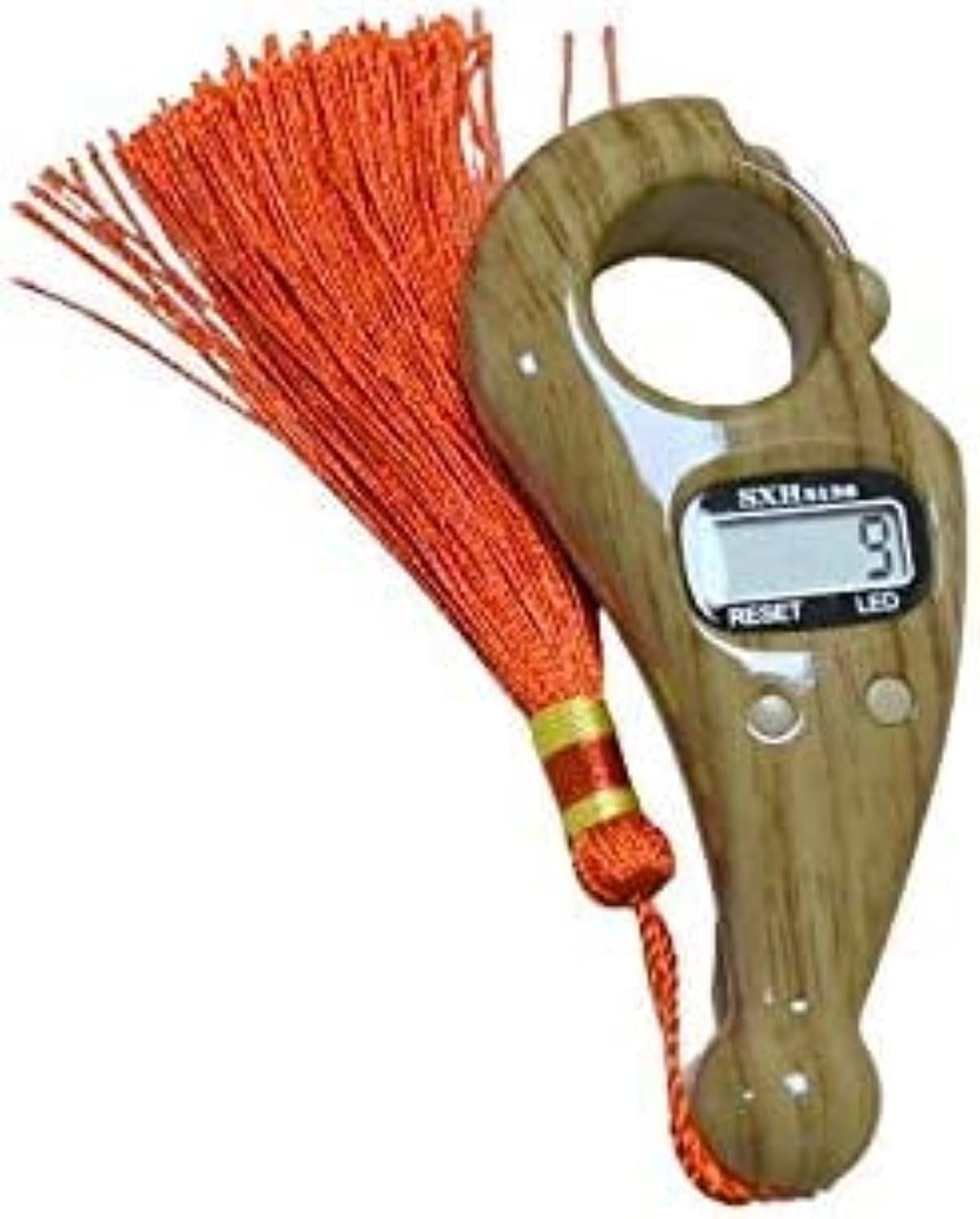 [New with LED] Islamic Tasbeeh Rotating Prayer Beads Digital Counter Digital Finger Tasbih Islamic Muslim Ramadan Hajj Dhikr Umrah… (Pack of 3)