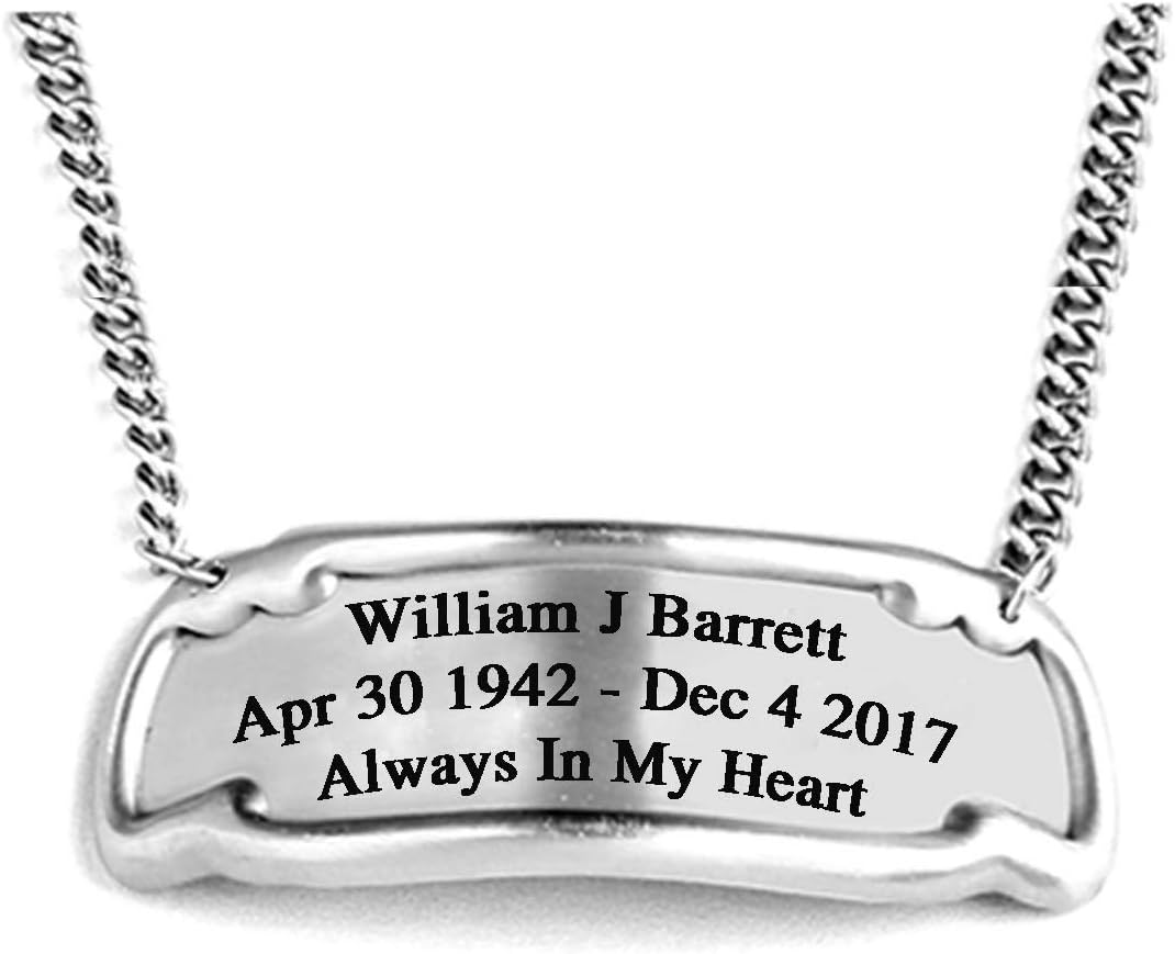 Divinityurns Customized Engraved Brass Name Tag for