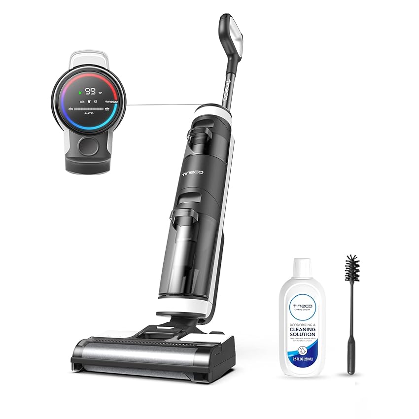 Immagine del prodotto Tineco FLOOR ONE S3 Aspirapolvere Senza Fili, Lavapavimenti, Smart App, Assistante Vocale, Pulizia a Secco/Acqua per Pavimenti e Superfici Asciutti o Bagnati, Aspirazione Potente Senza Sacco