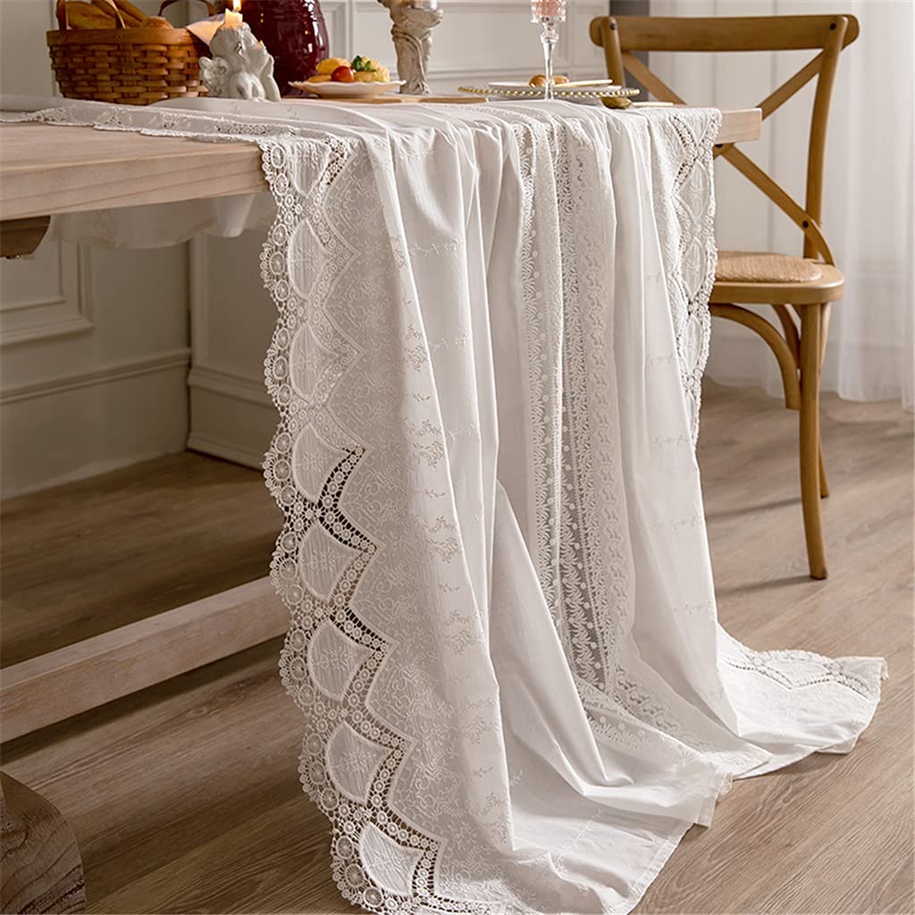 Tovaglia Da Pranzo in Pizzo Piccola Tovaglia Da Pranzo quadrata ricamata con fiore rosa Ngithstands Cover End Tovaglia Da Pranzo stile rustico con