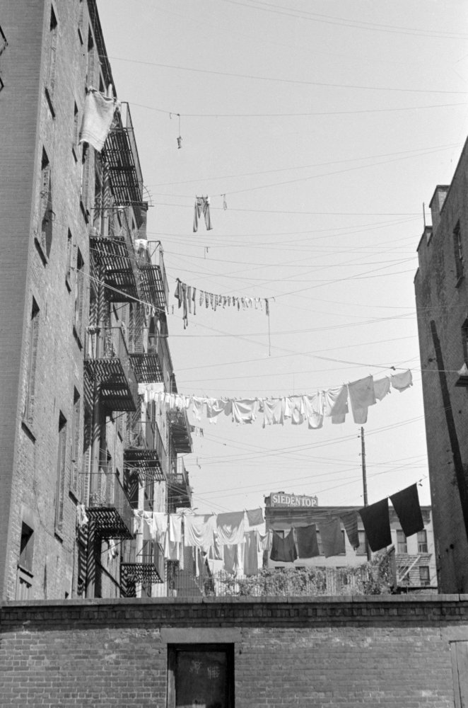 Evans New York 1938 Nclotheslines Hung Between Apartment Buildings On 61St Street Between 1St And 3Rd Avenues In New York New York Photograph By Walker Evans 1938 Poster Print by (18 x 24)