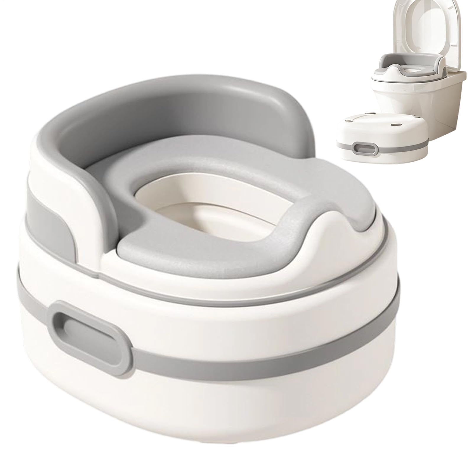 Generisch Orinal portátil de viaje – Orinal de entrenamiento Oldable | 0 – 8 años de edad | Inodoro portátil para niños, niñas, viajes, camping, exterior, interior, excursiones de estacionamiento