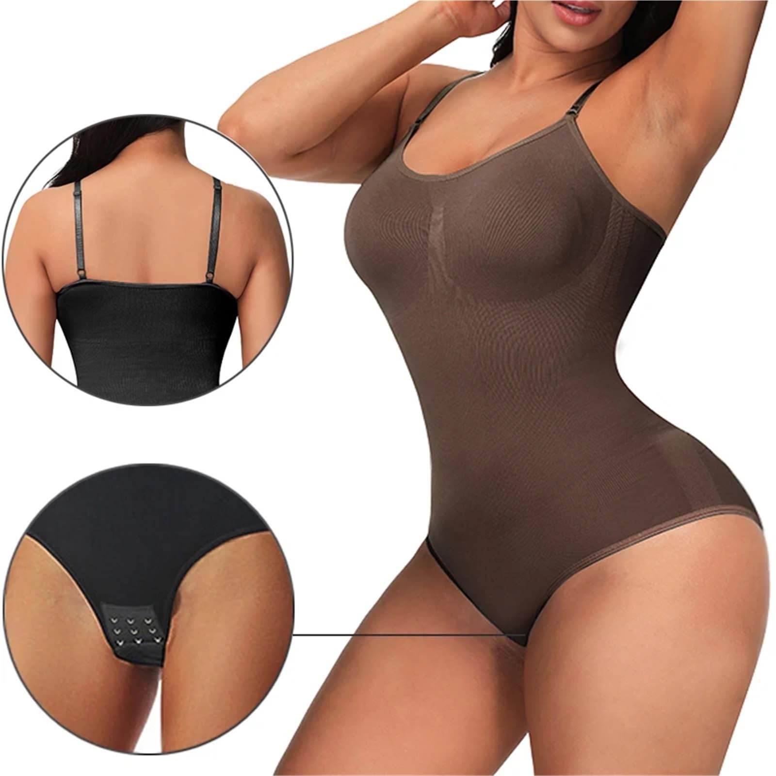 MMRTDJDR Body z ramiączkami typu spaghetti. Kombinezony uciskowe. Odzież modelująca wyszczuplająca ciało