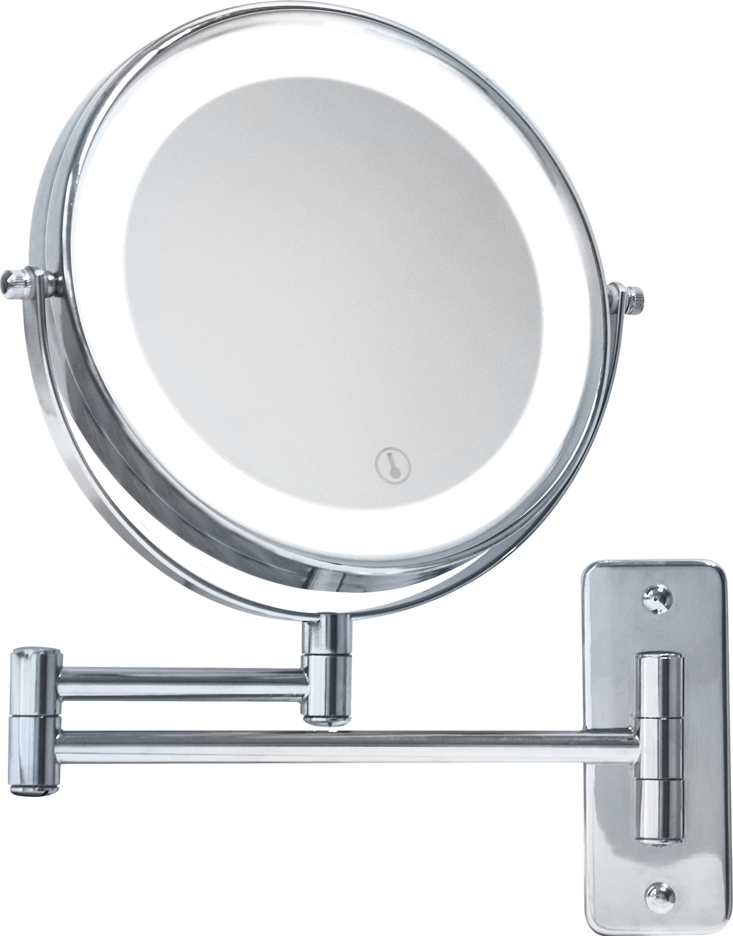 Corby Wall Mounted Cosmetic Round Illuminated Mirror