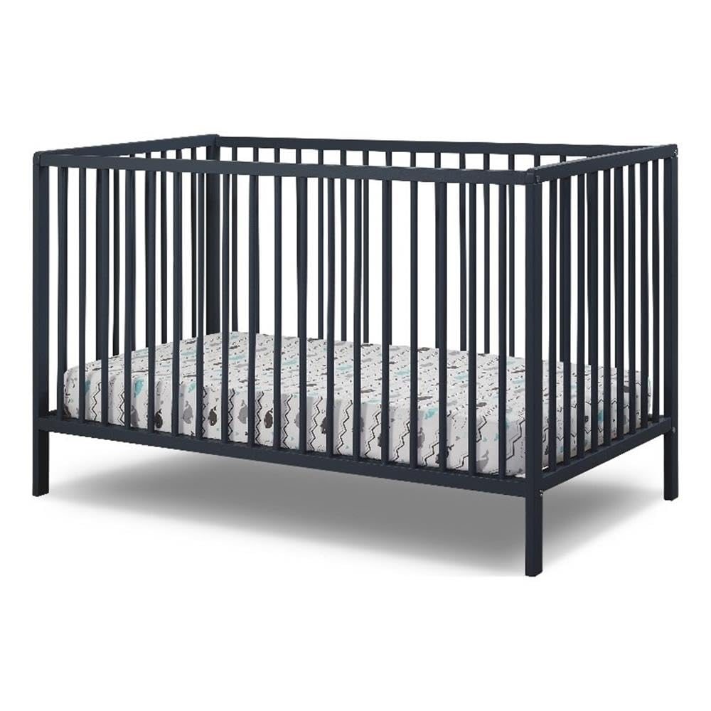 Sorelle Pemberly Row Contemporary Wood 3-in-1 Convertible Crib in Gray