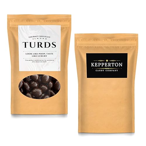 Miniatura 3 de Kepperton Turds - Almendras de chocolate – Regalo de caramelo gourmet para adolescentes y adultos – Regalos de comida de lujo para hombres y