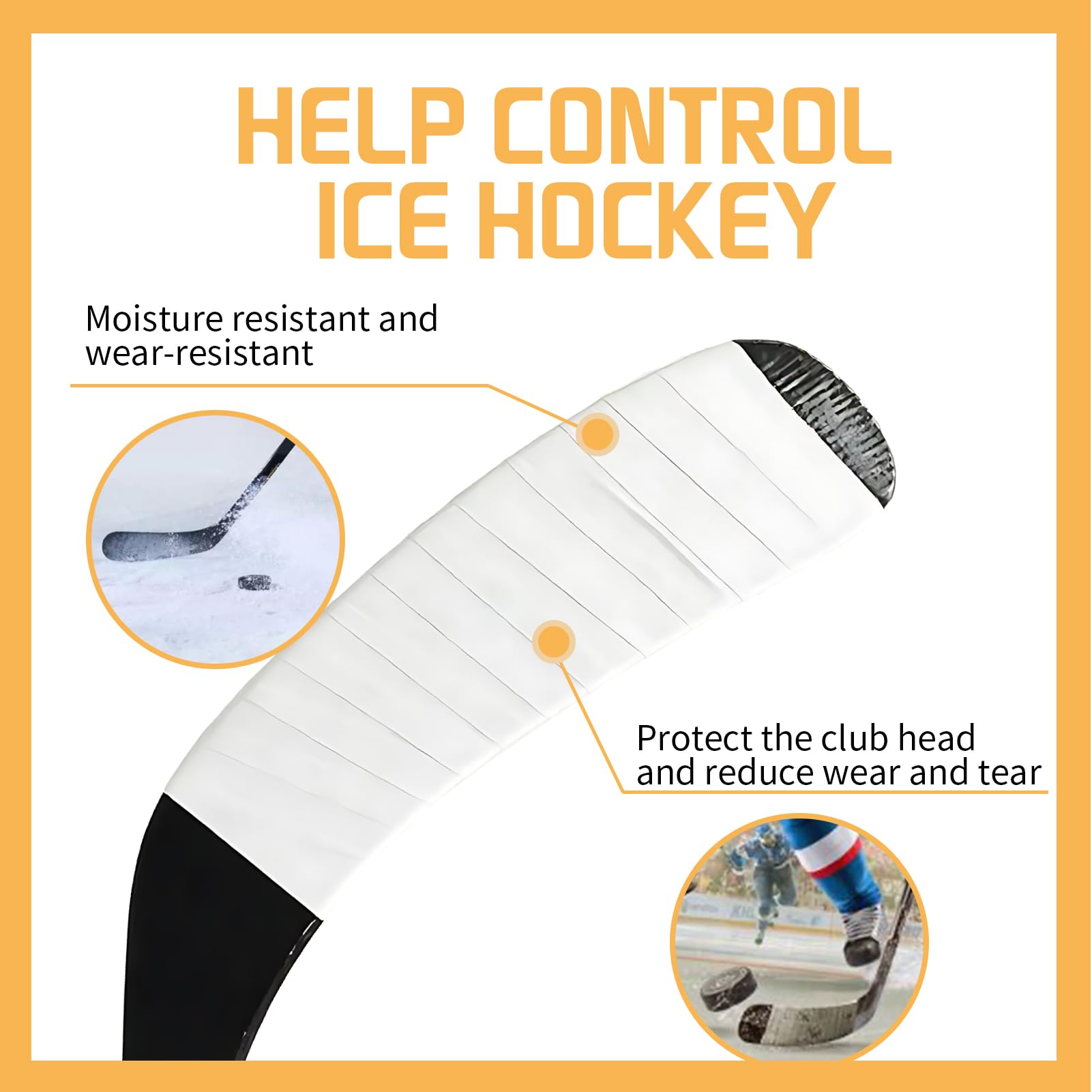 1pcs Nastro Hockey Nastro - Nastro di Presa per Sport,Nastro Impugnatura Racchetta, Antiscivolo e Assorbente, Facile da Applicare, 25M x 2.5cm, Resistente e Confortevole