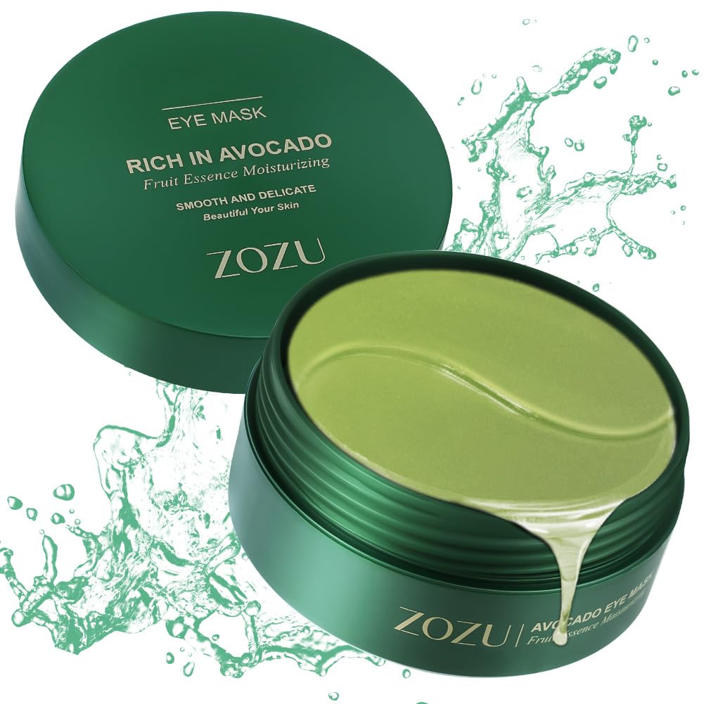 LOPHE Patch Occhi, 60 Pezzi Eye Patch Maschera Occhiaie e Borse, Collagene Patches Occhi per Rimuovi Puffiness, Idrata Anti-Età(Verde)