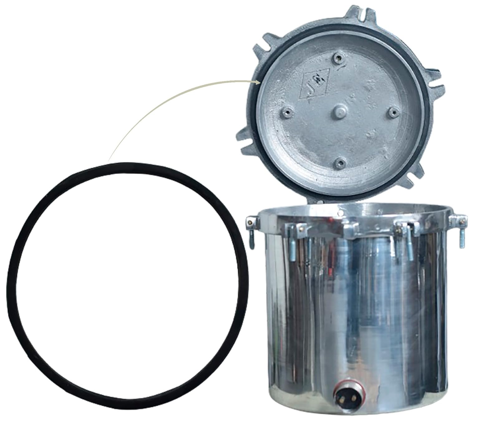 MEDIGUARD Gasket for Six Wing Nut Electrical Sterilizer, 12 x 12 inches | Gasket Autoclave Six Wing Nut Electrical Mirror Finish Size 12" x 12" Capacity 21L | Pack of 1 | (Black, Rubber)-image-42