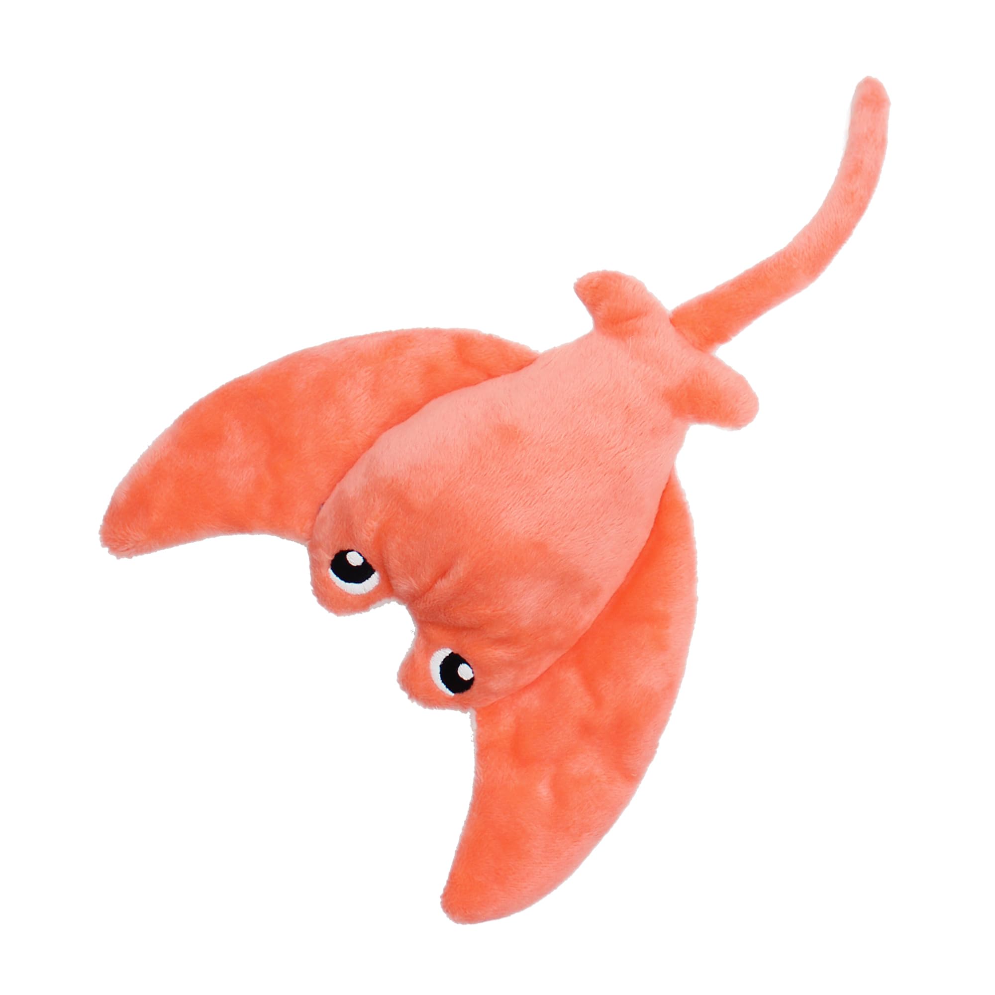 LES DÉGLINGOS PTIPOTOS by MENTALOU LA Raie Manta Mama/Bebe - Ultra miękki pluszak - Świąteczny prezent z okazji urodzin - 72 cm - Koral
