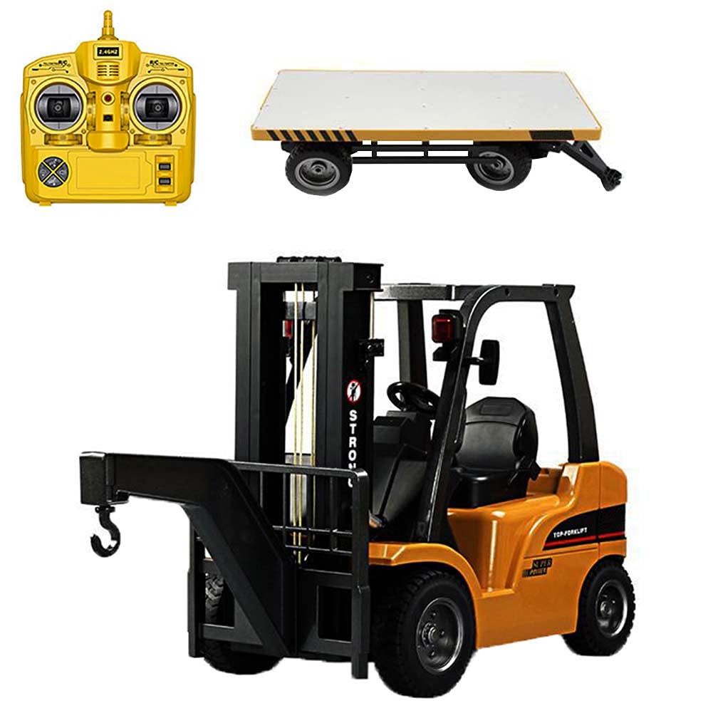 Buy 110 Scale 4WD Remote Control Forklift with Flatbed Trailer, RC