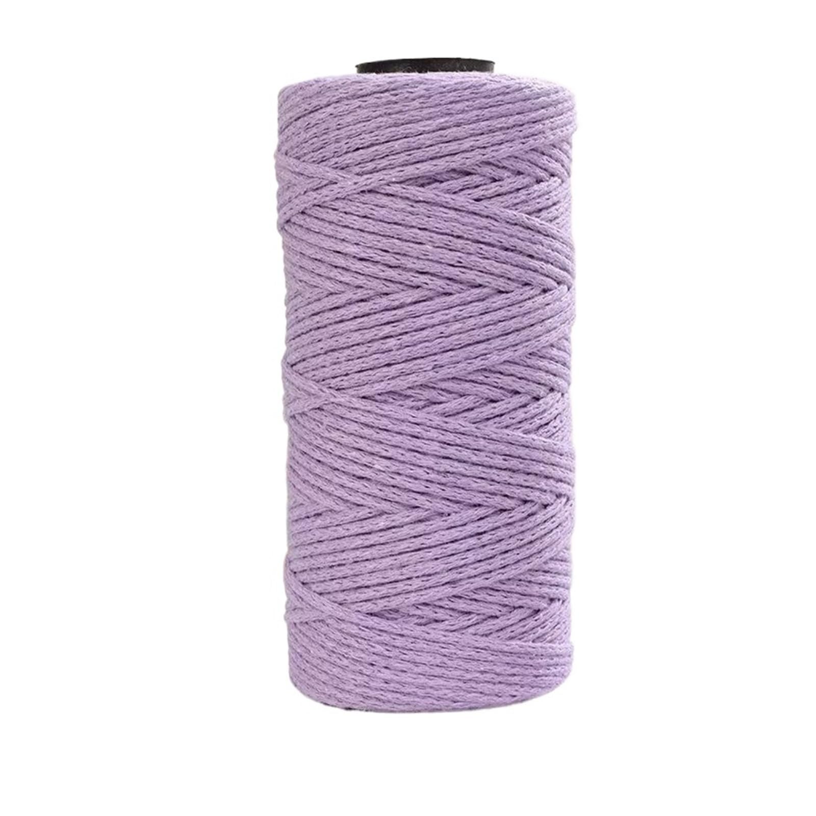 Fil à tricoter en coton violet clair pour écharpes et chaussures