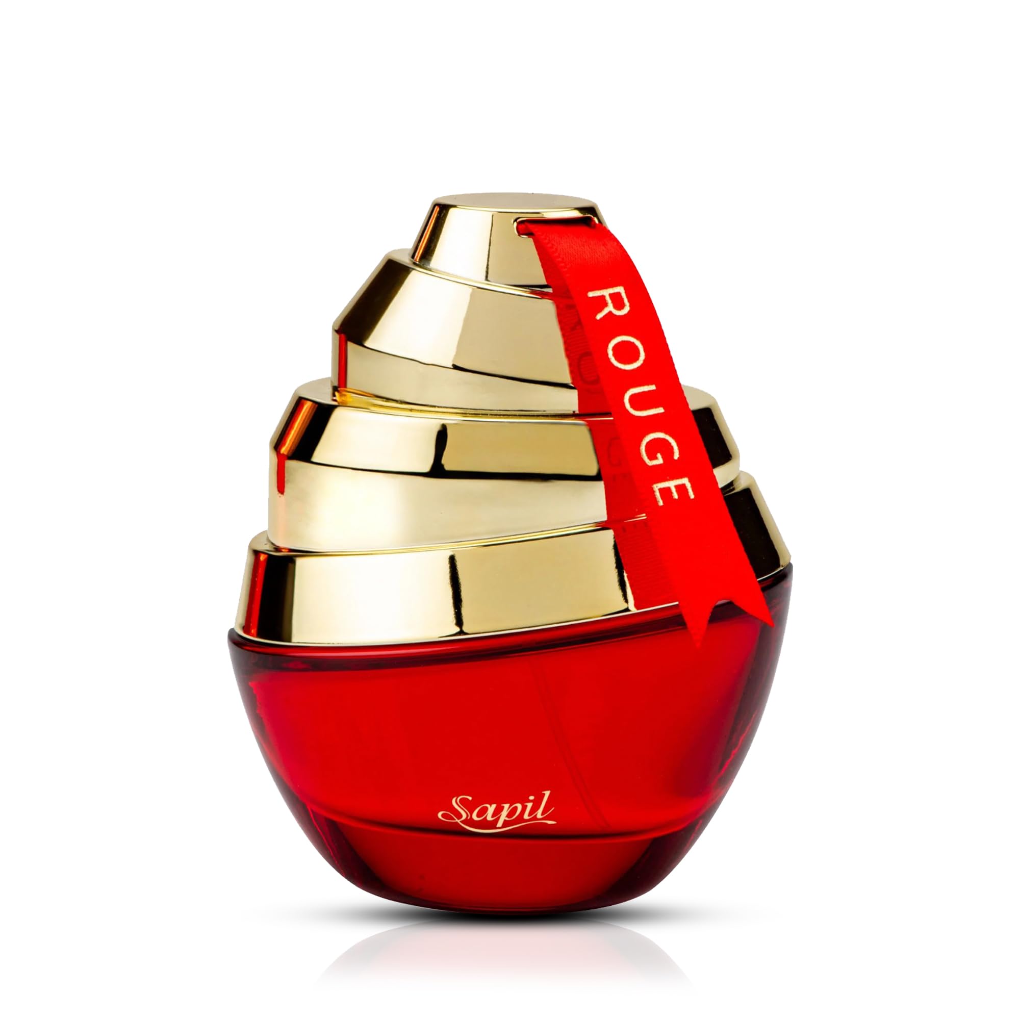 Sapil Rouge Eau de Parfum for Women – Long Lasting Amber Floral Perfume | Saffron, Jasmine & Warm Amber Notes | Elegant Sweet Feminine Fragrance | 3.4 oz / 100ml