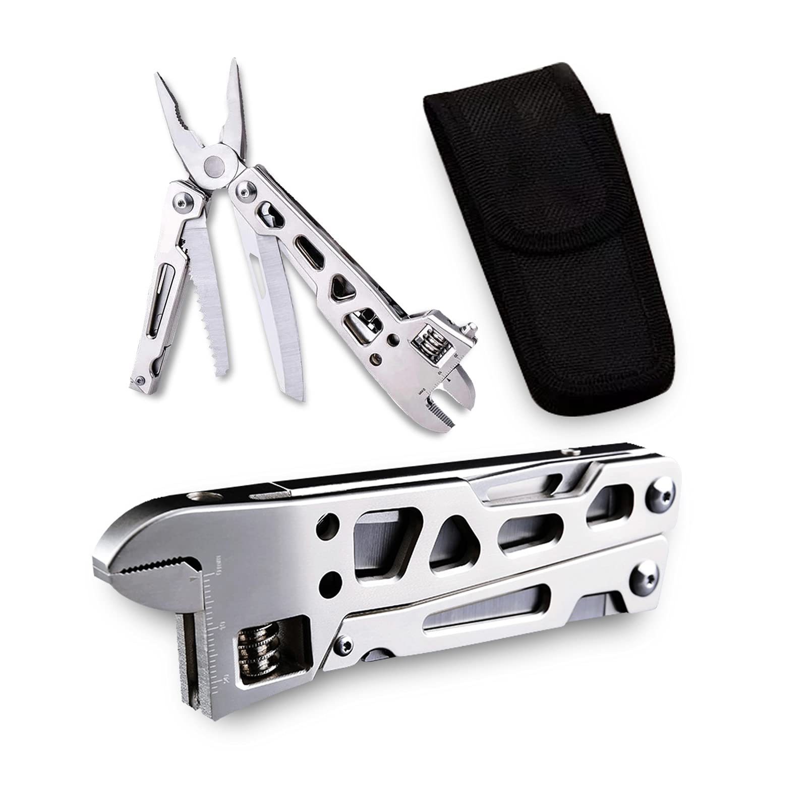 VanyueiMulti-Function Tool, 11 In 1 Multi-Function Wrench Folding Tool, Pocket Multi-Function Pliers, Durable Stainless Steel Outdoor Tool, Suitable For Outdoor And Camping