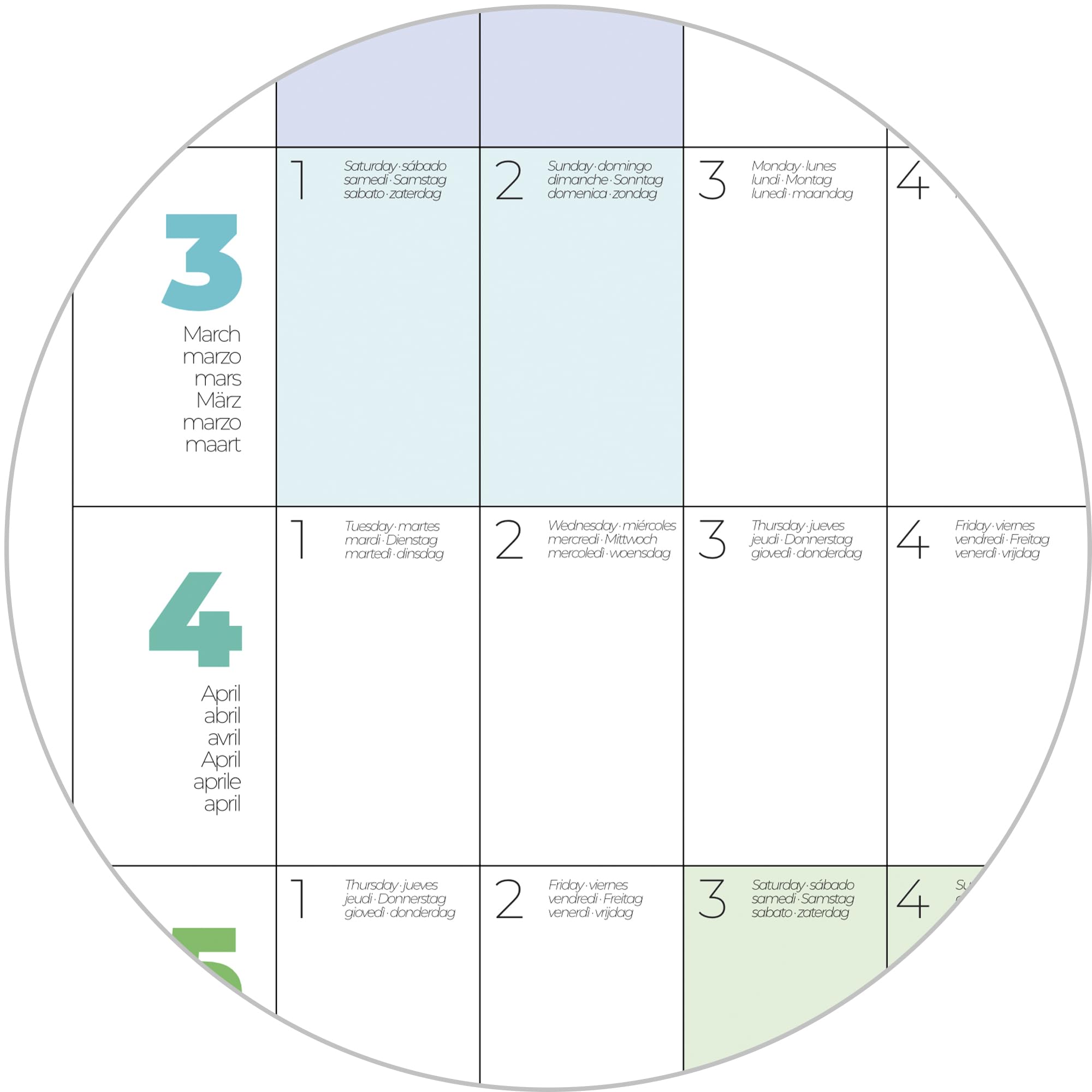 Calendrier Mural 2025 Familial Français 40x30cm - Organisateur Grand Format Janvier à Décembre