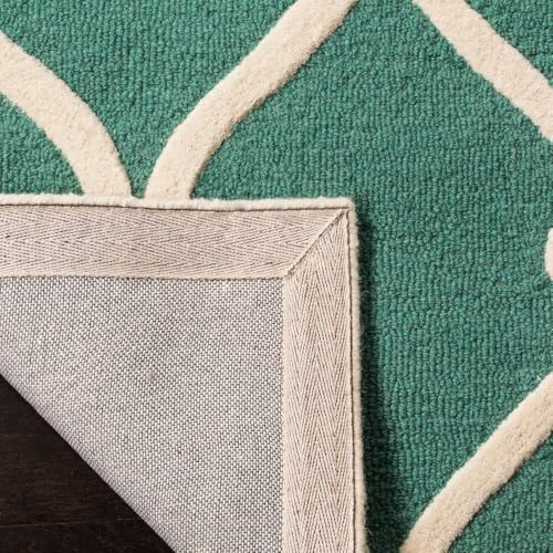Image of Hand Tufted Wool Carpets Anti Shedding Rug Modern Carpets for Living Room Size 8x11 Feet