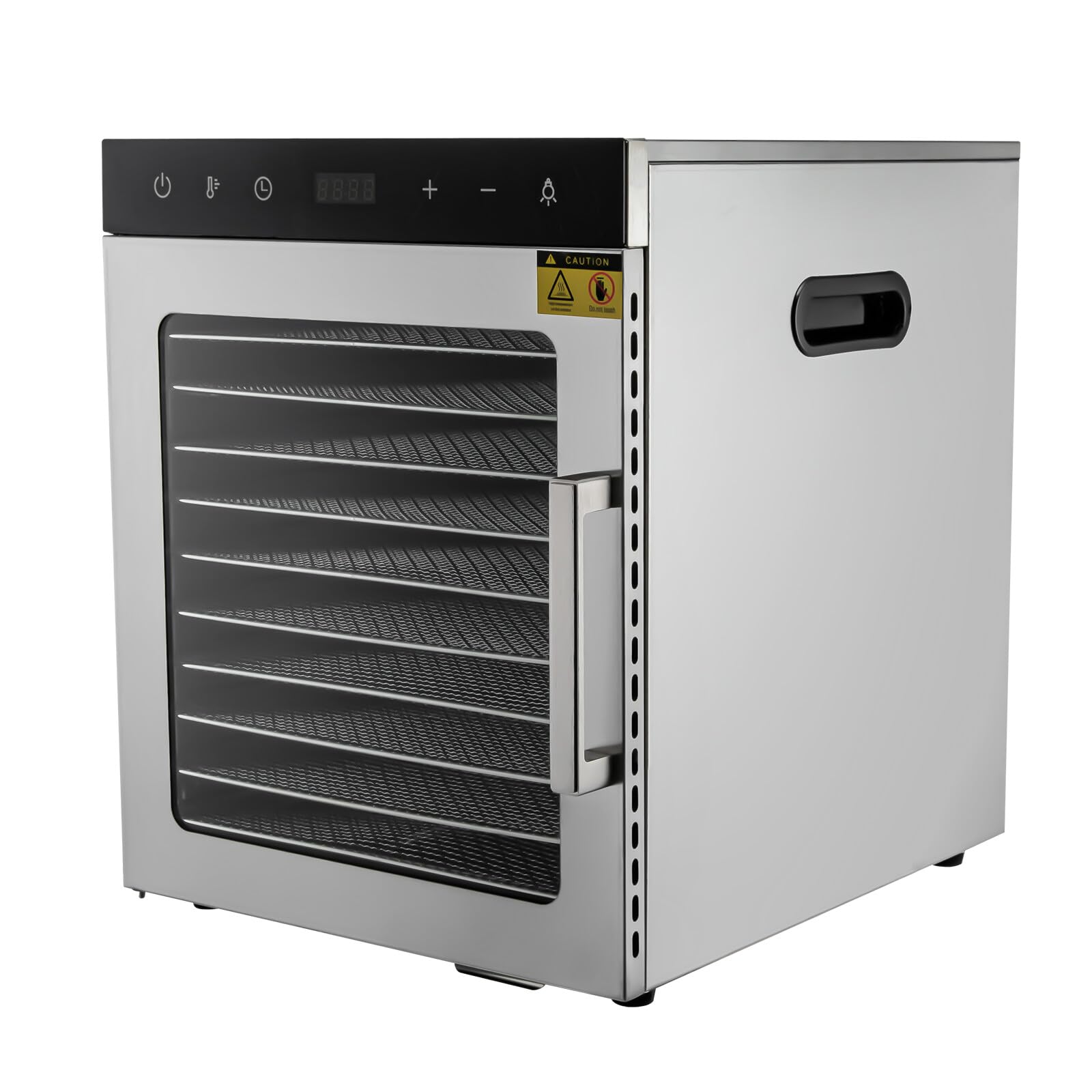 Dehydrator Herbs Veggies Frutta Electric Dryer Machine with Digital Dopo il tempo calcolando la temperatura disidratatore in acciaio inox con temperatura regolabile da 30 a 90 °C Timer digitale