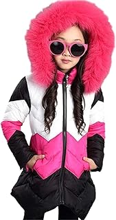 Chaqueta de Invierno de niña con Ropa de Piel Ropa Exterior de Ropa Exterior