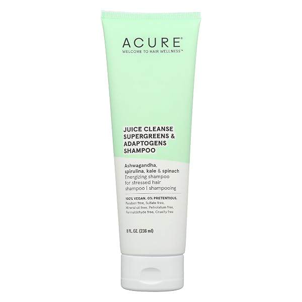 Acure Juice Cleanse Supergreens & Adaptogens Shampoo-236 ml