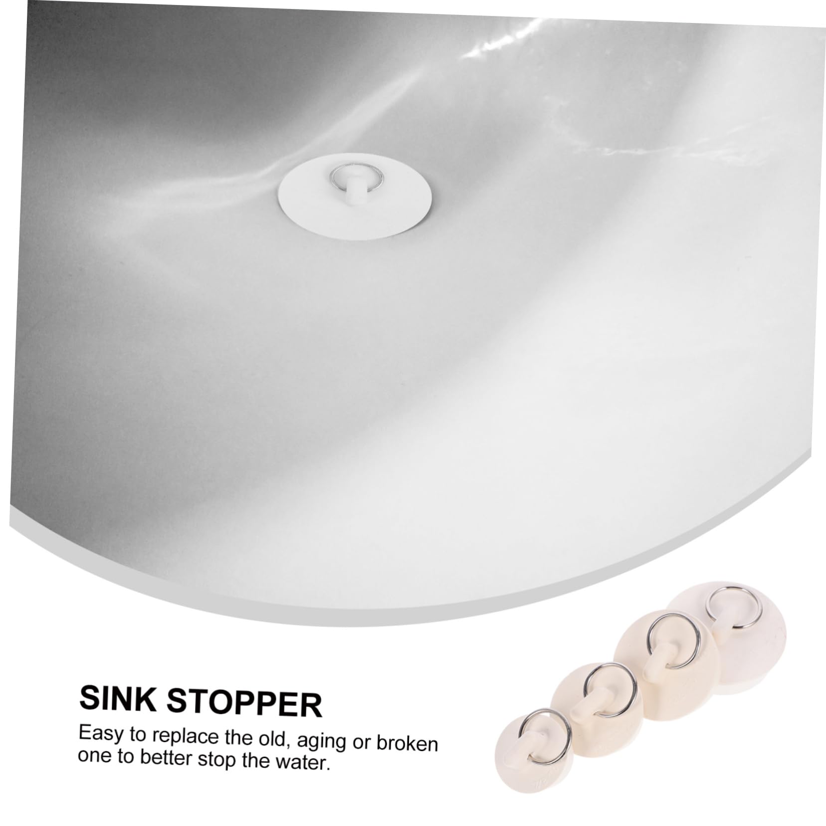 Ciieeo 5 Set Di Tappi Di Scarico Universali Per Vasca E Lavandino Tappi Di Ricambio Per Scarico Vasca Intasato in Gomma Per Lavandino Per Bagno E Cucina 4 Pezzi*5