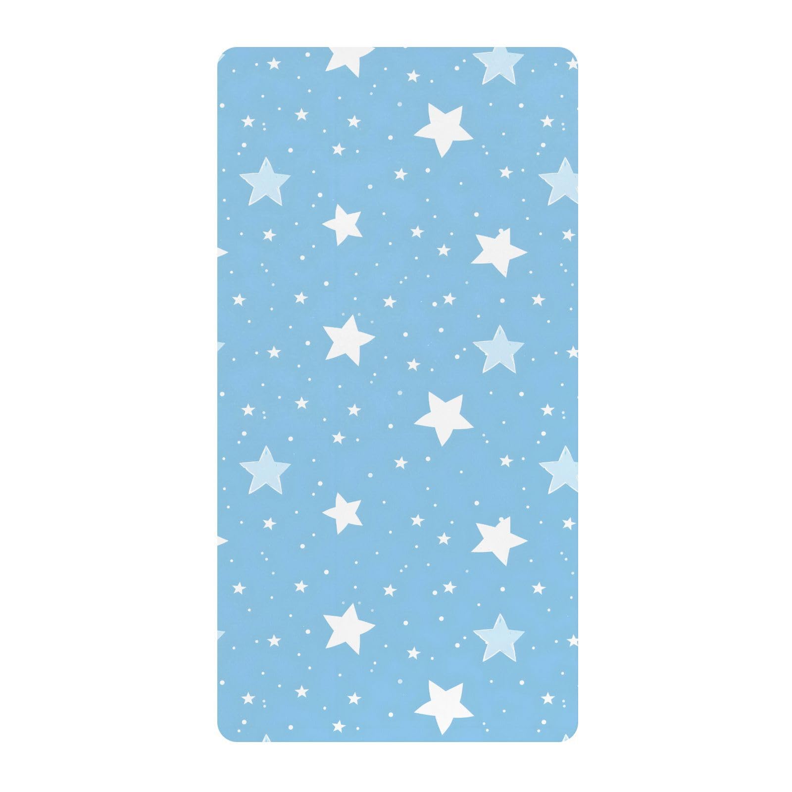 Lovely Star Drap-housse pour berceau de bébé garçon et fille Bleu 71,1 x 132,1 cm