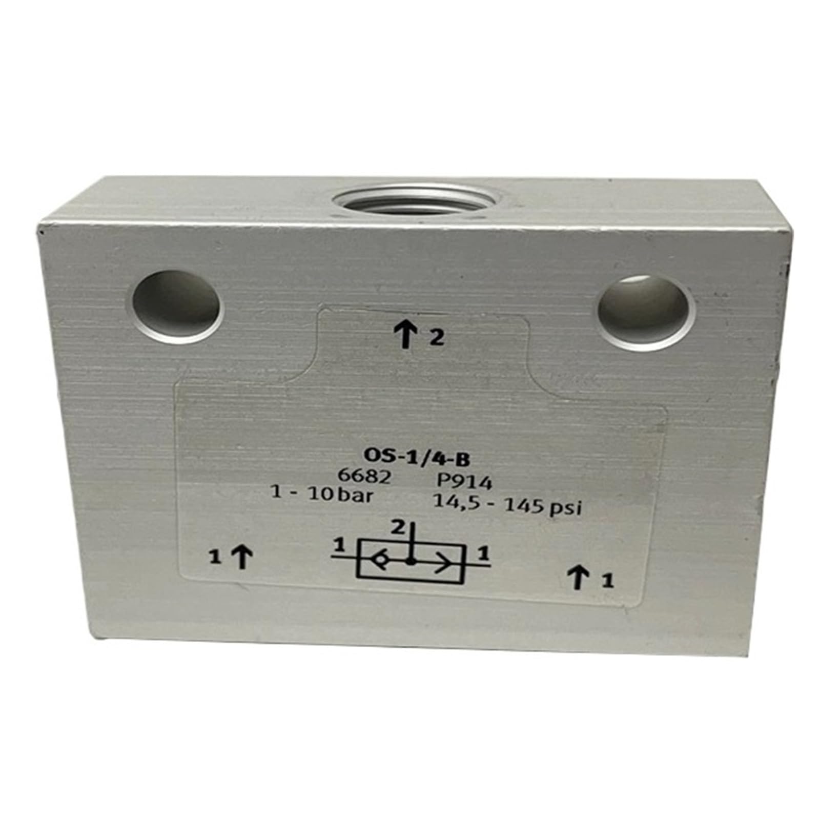 Vanne à vanne OS-1/4-B 6682 pneumatique pour contrôle de débit d'air