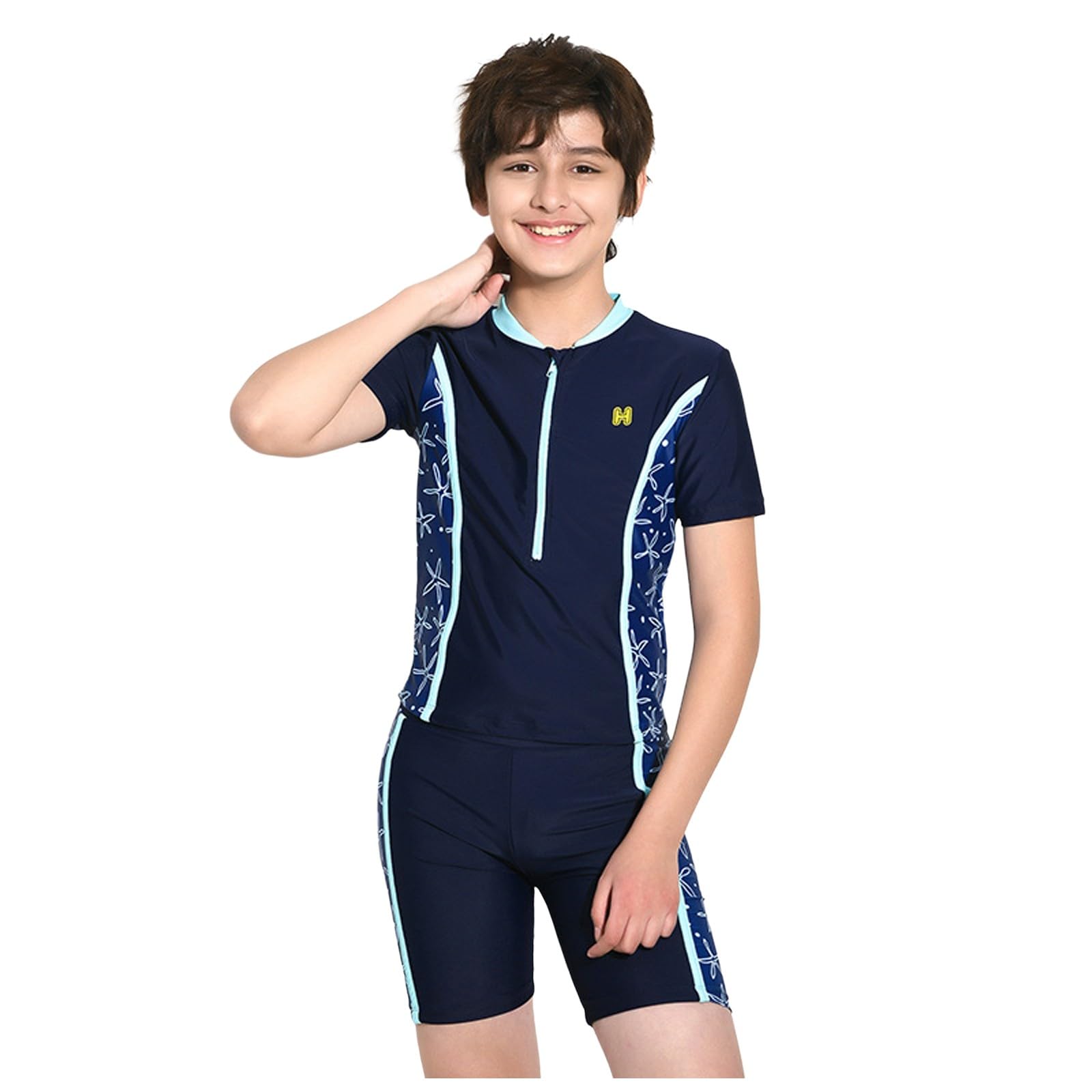 Maillot De Bain Une Pièce,Manches Courtes avec Chapeau De Soleil Une Pièce Vêtements À Manches Longues Vêtements De Plage D'Été Maillot De Bain 1 Pieces 2 Pieces 3 Pieces