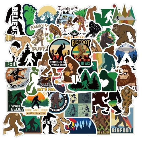 Bigfoot Outdoor Nature Vinyls Stickers 50Pcs Laptop...