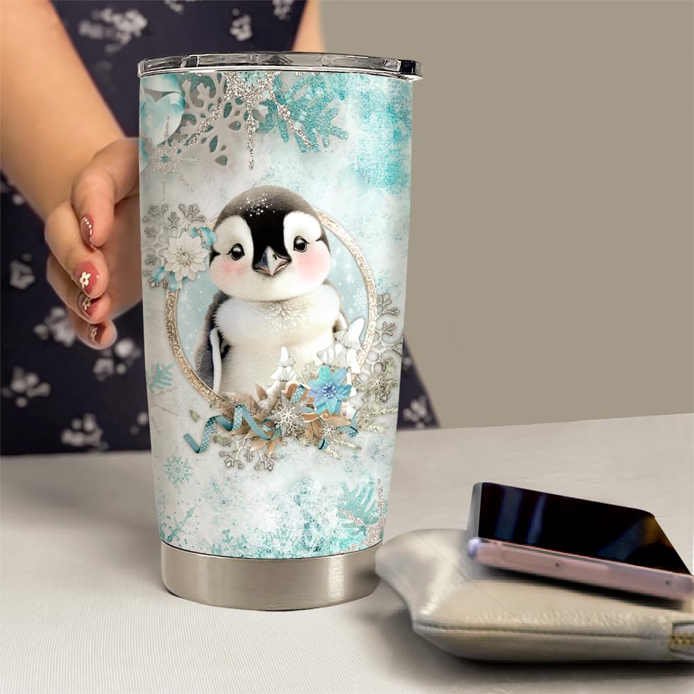 Amazon.com: SANDJEST Penguin Tumbler 20oz Stainless Steel Insulated Coffee  Travel Mug Cup for Women Girls Penguin Gifts for Birthday Christmas : Home  & Kitchen