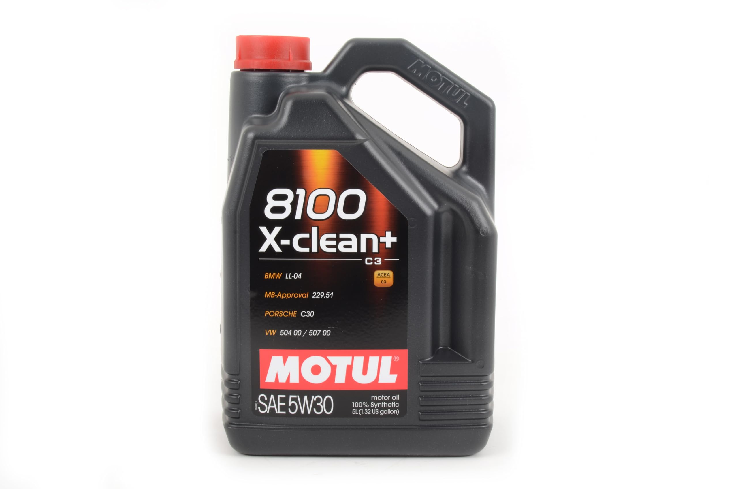 Motul 106377 8100 X-Clean+ 5W-30 Motor Oil 5-Liter Bottle
