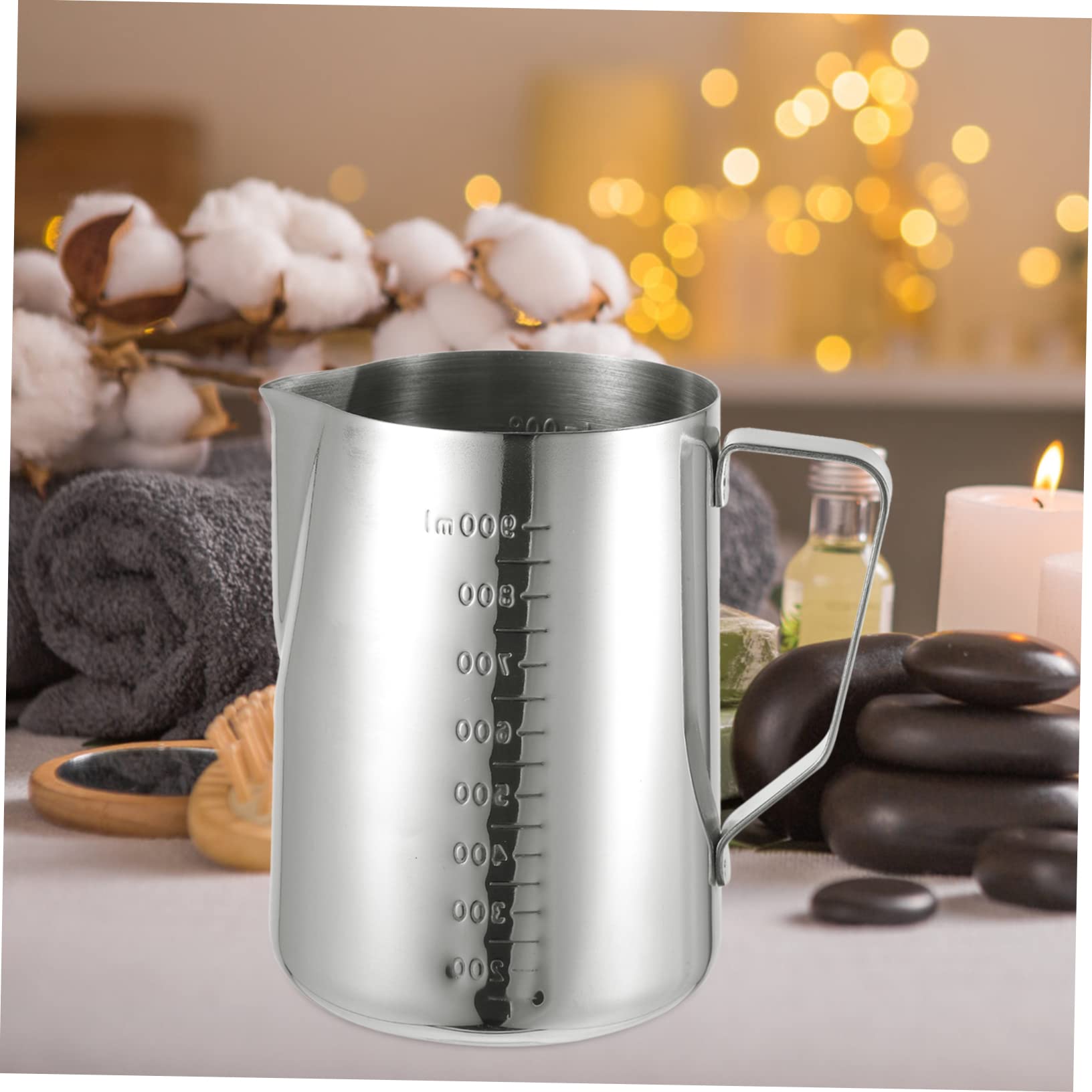 Sewroro Candle Making Supplies Large Melting Pot Scented Candle Cup Heat Resistant for DIY Crafts