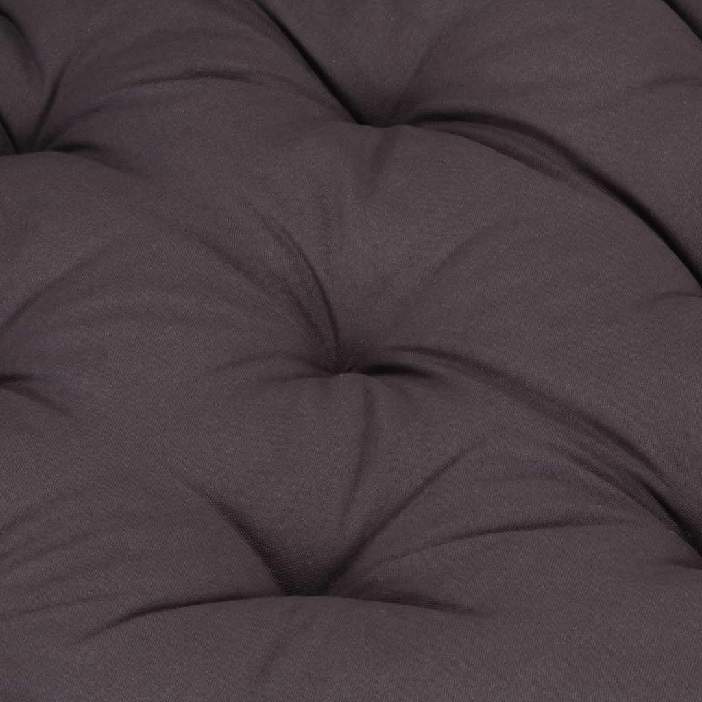 vidaXL Cuscino per Pallet e Pavimento Imbottitura Protezione Tappetino Pavimentazioni Cuscinetto Accessori per Divani in Cotone 120x80x10 cm Antracite