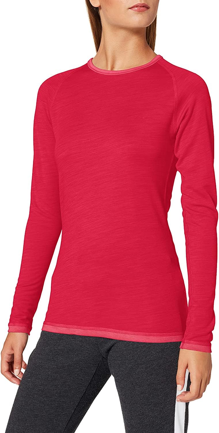 Schöffel Damen Merino Sport Shirt 1/1 Arm W, temperaturregulierendes Langarmshirt, atmungsaktives Funktionsunterwäsche-Shirt in Wollqualität