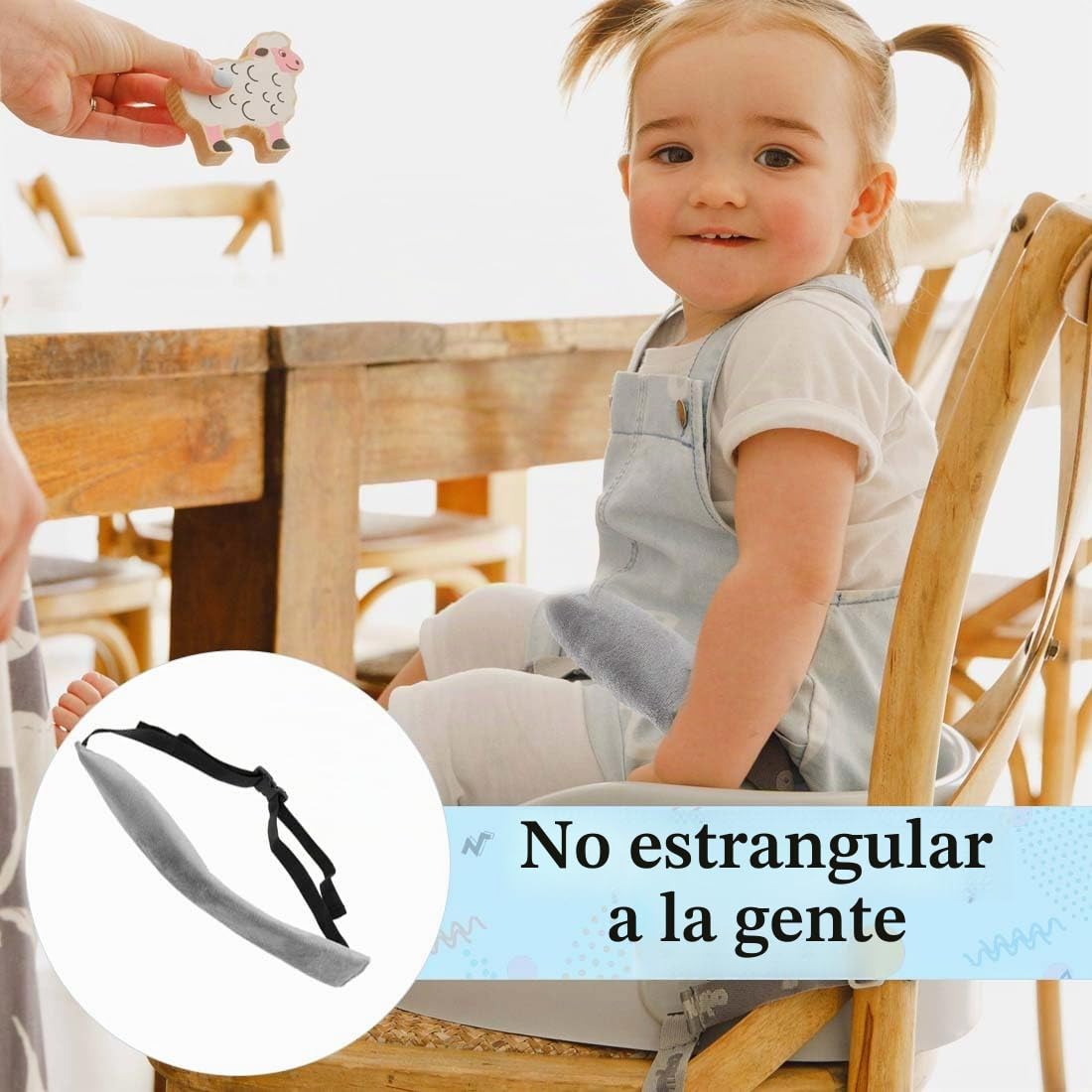 1 Unidad Correas Portátiles Para Silla Alta Niños, Cinturón De Seguridad Bebé, Arnés Ajustable, Compatible Con Sillas De Comedor, Carritos De Supermercado Y Tronas