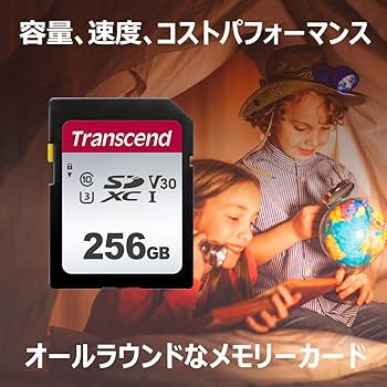Transcend SDカード 256GB UHS-I U3 V30 対応 Class10 (最大転送速度95MB/s)  TS256GSDC300S-E Amazon | トランセンド SDカード 256GB UHS-I U3 V30 Class10