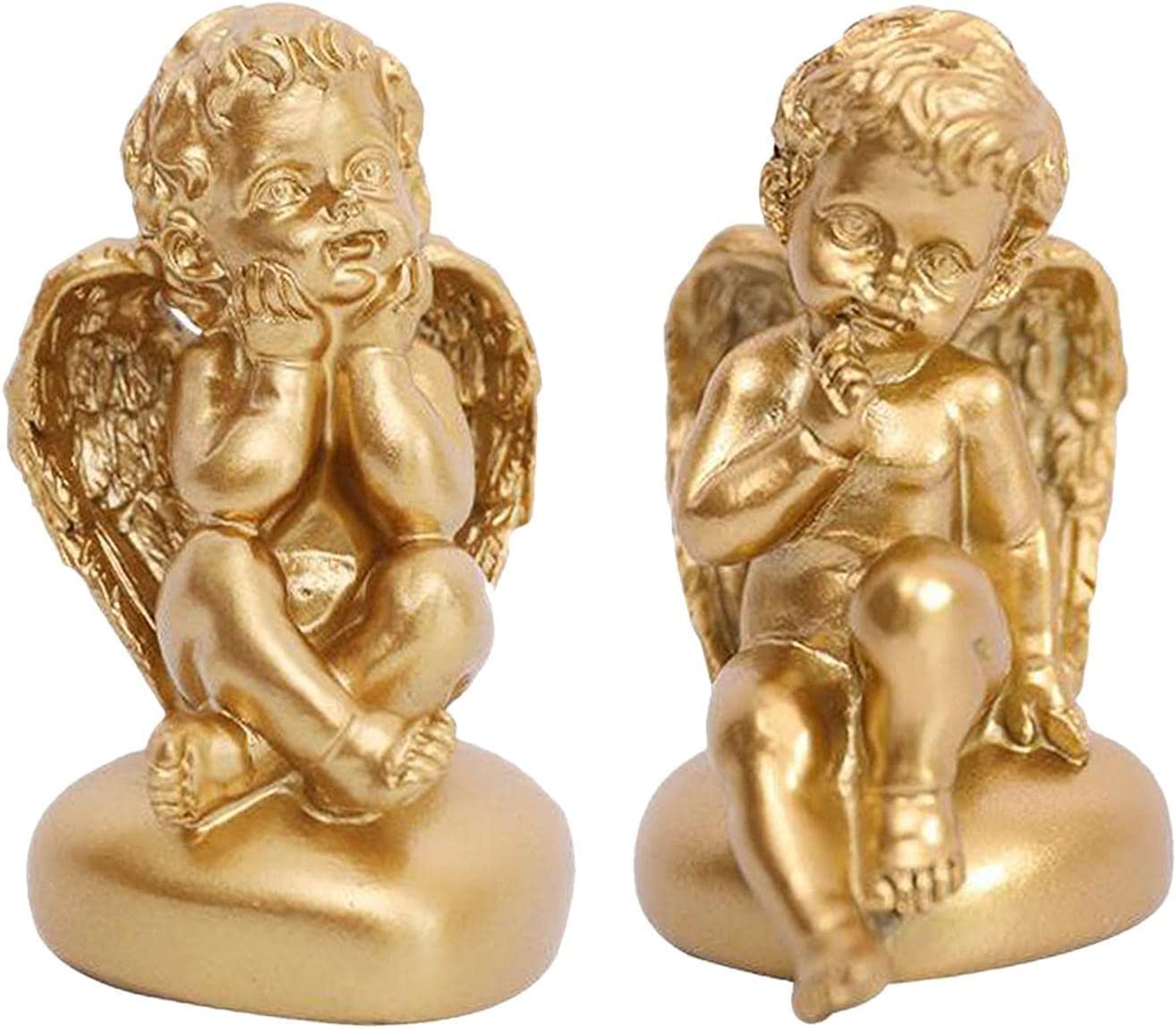 Figurka Ogrodowa,Stół barowy figurka dekoracja ogrodowa do rzeźby ozdoby do domu anioł z żywicy szczegółowa ozdoba ozdoba Cherub półka prezent