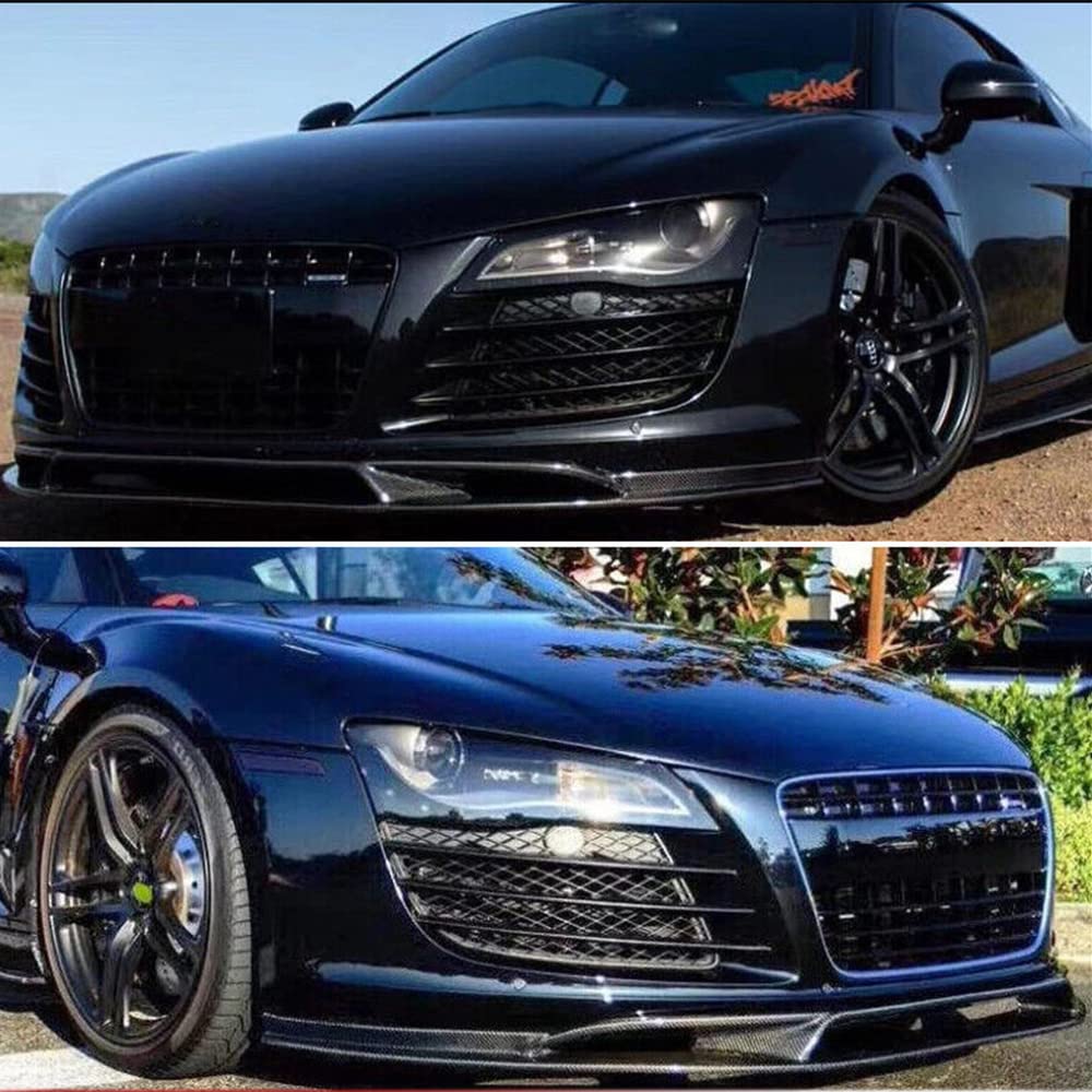 Amazon | リアルカーボンファイバーフロントバンパーリップ for Audi