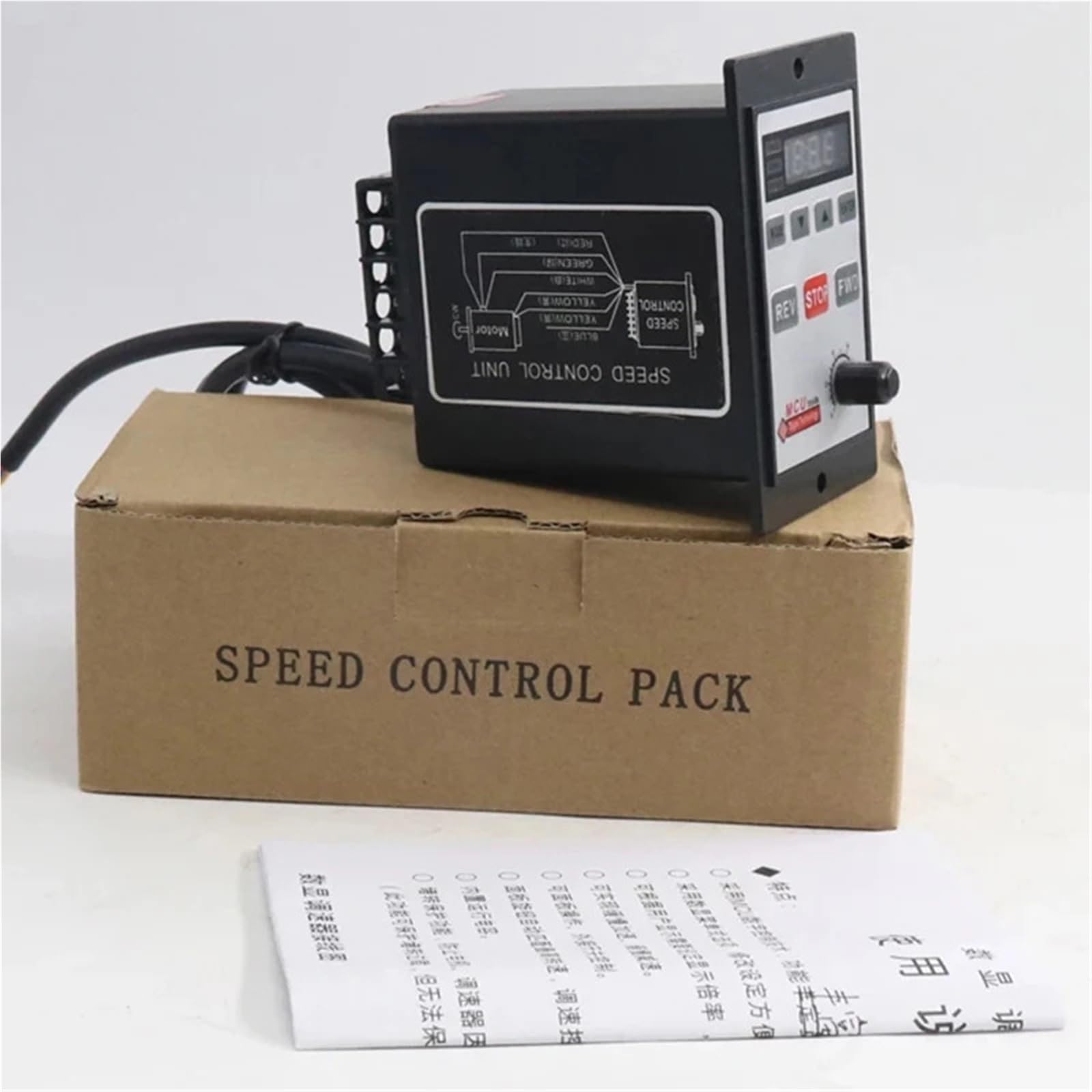 220V Speed Power Regulator dla Silnika Regulator Napięcia Cyfrowy Rewers Control Regulator Prędkości Silnika(90W,Single Row Interface)