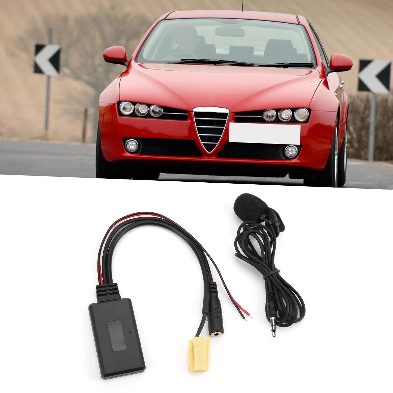 aqxreight Adattatore 5.0 per Auto con Microfono Senza Fili per/Grande Punto/Qubo/Fiorino - Trasmissione Ad Alta Fedeltà e Chiamate Chiare