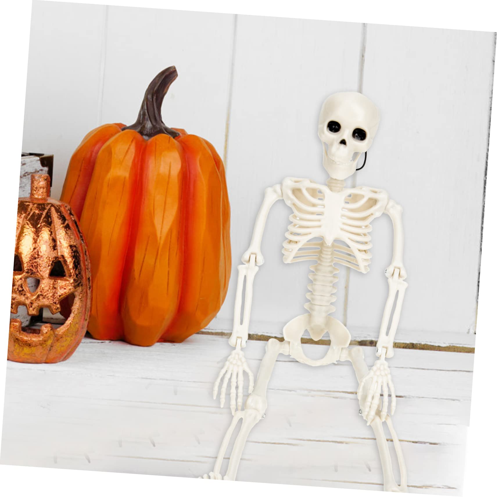 Toyvian 4 Piezas Esqueleto Humano Esqueleto Adorno De Esqueleto De Miedo De Halloween Articulación del Esqueleto De Halloween Figura De Esqueleto Novio Móvil Ornamento El Plastico